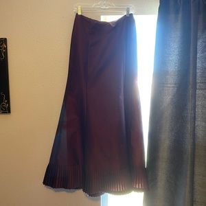 Formal, burgundy, maxi skirt